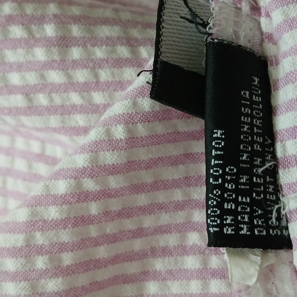 Kasper pink and white seersucker pants size 6 - Picture 6 of 6